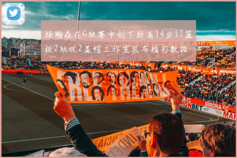 杨瀚森在G联赛中创下新高14分17篮板2助攻2盖帽工作室发布精彩数据海报